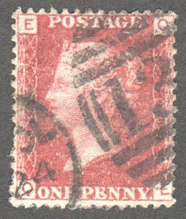 Great Britain Scott 33 Used Plate 206 - OE - Click Image to Close